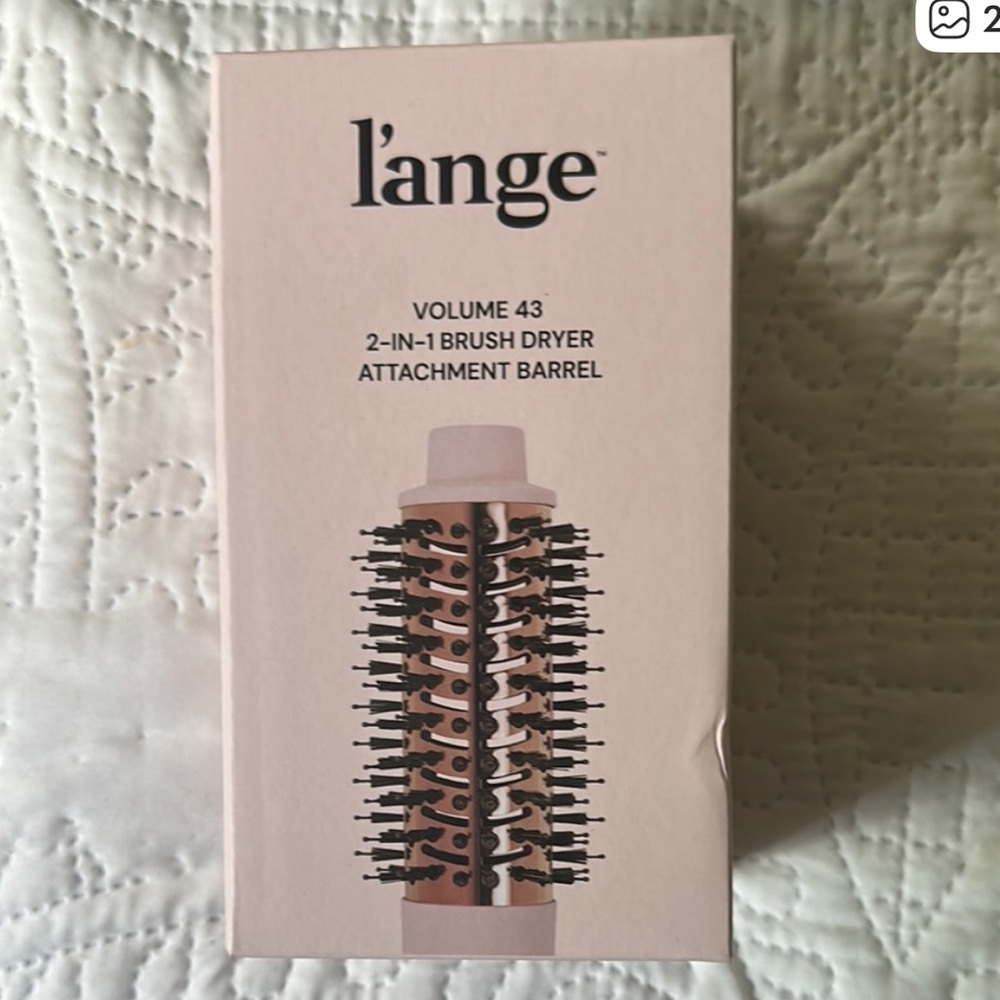 Lange Volume 43MM 75MM 2-in-1 Brush Dryer Attachment Barrel - Black pink new - Picture 2 of 5